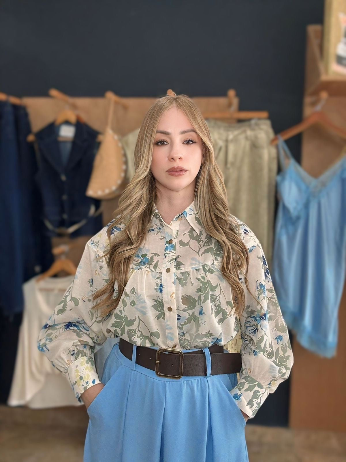 Floral Linen top