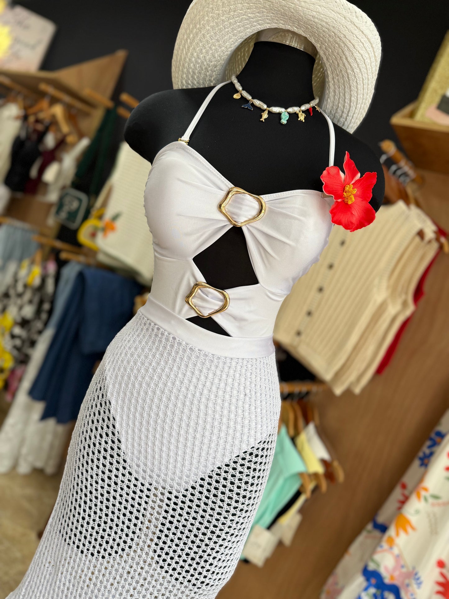 One piece cover Up swimsuit