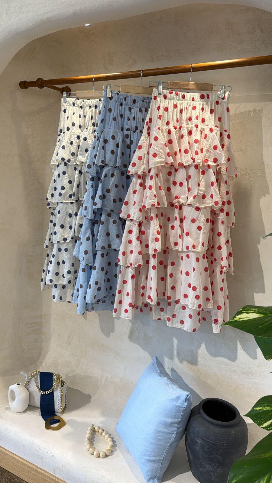 Polka Ruffle Skirt