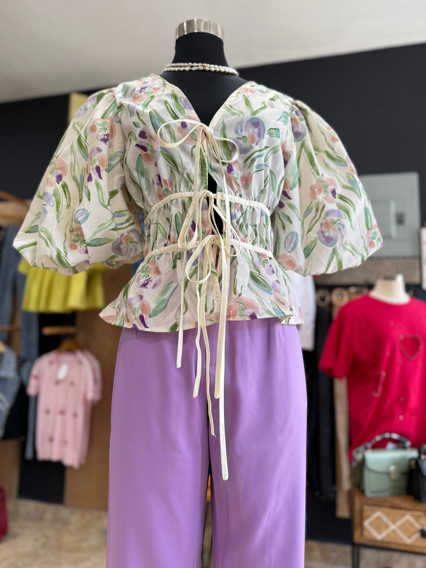 Floral Bubble Top