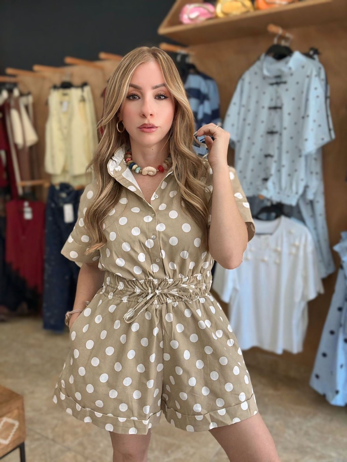 Polka Romper