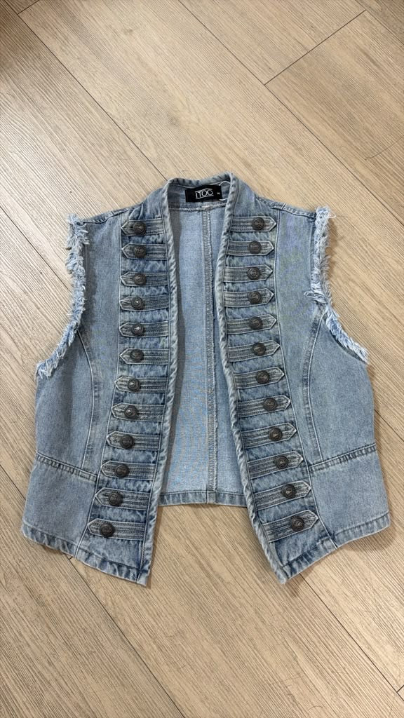 Light denim vest