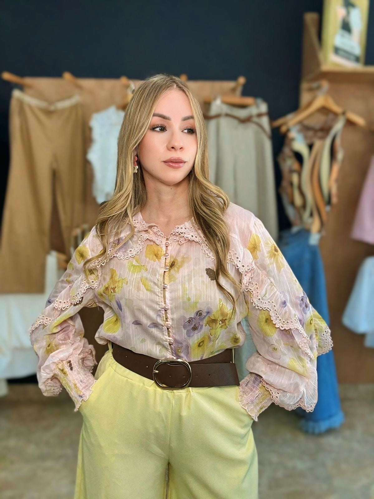 Floral trendy top