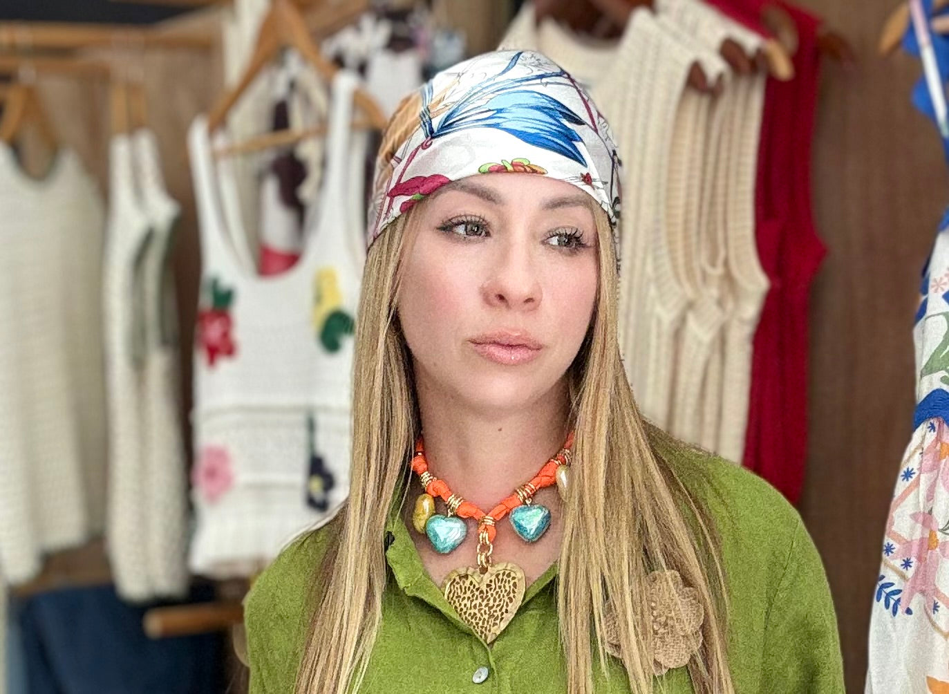 Italy print bandana