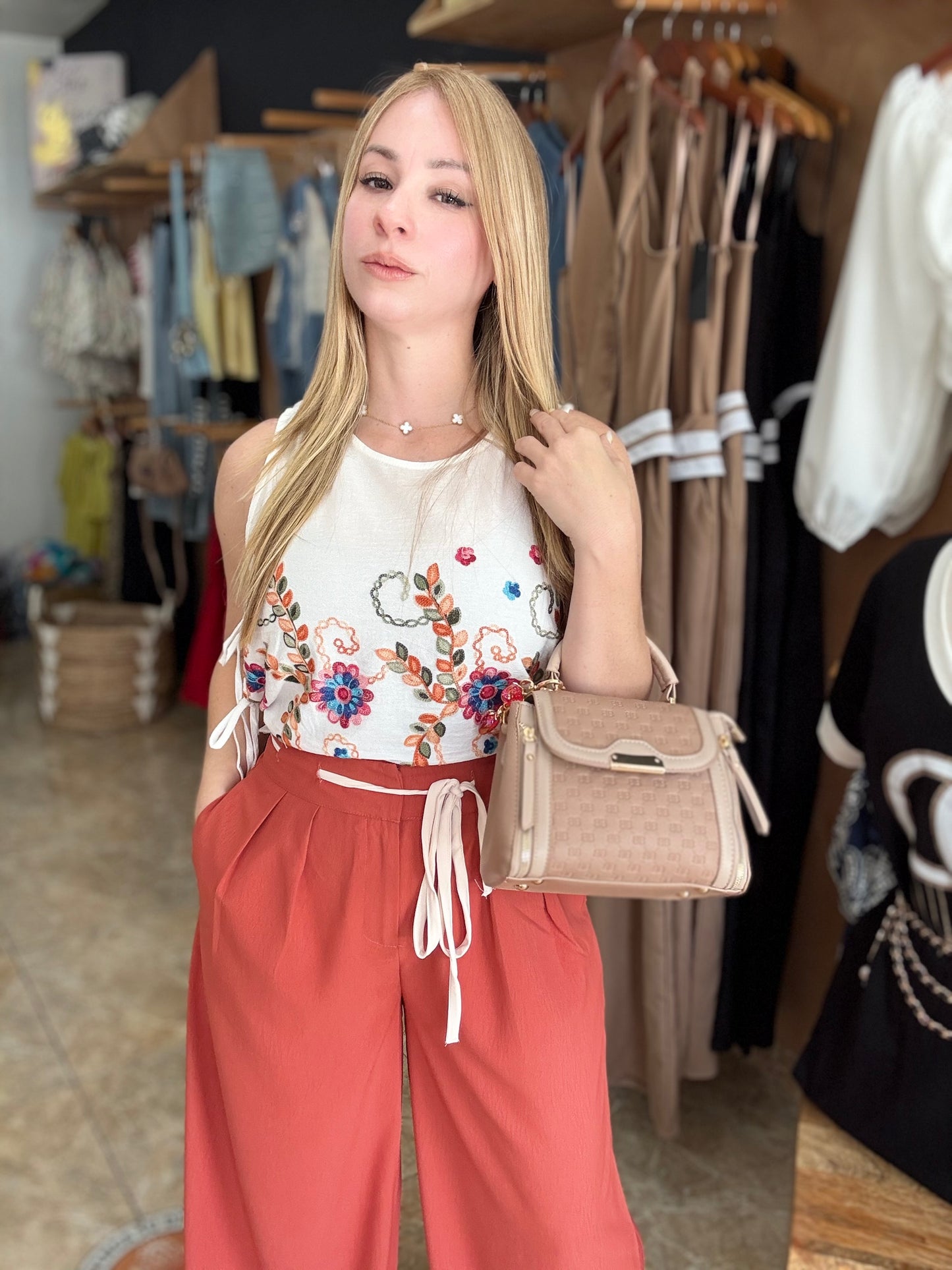 Embroidered Top