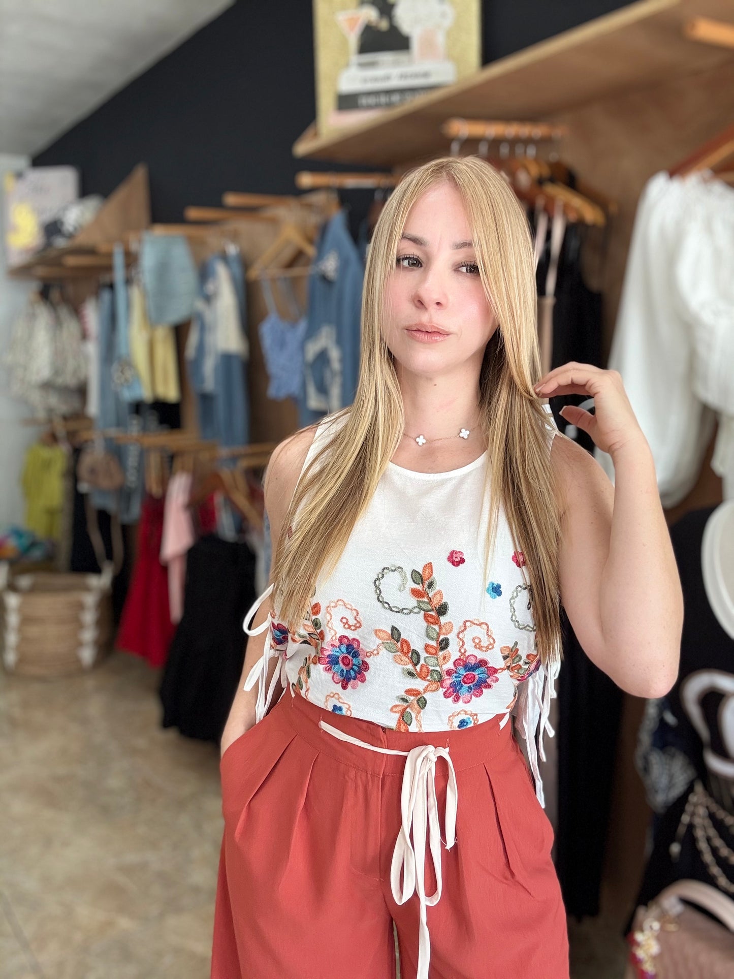 Embroidered Top