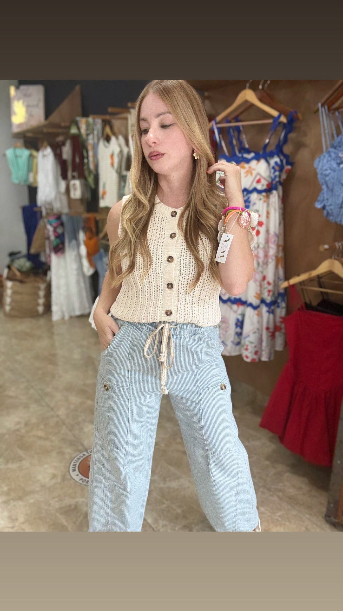 Denim Stripe Jeans
