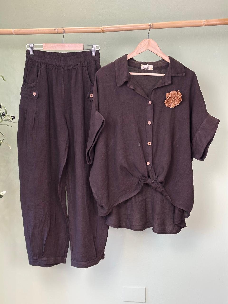 Italy Linen Joggers Set