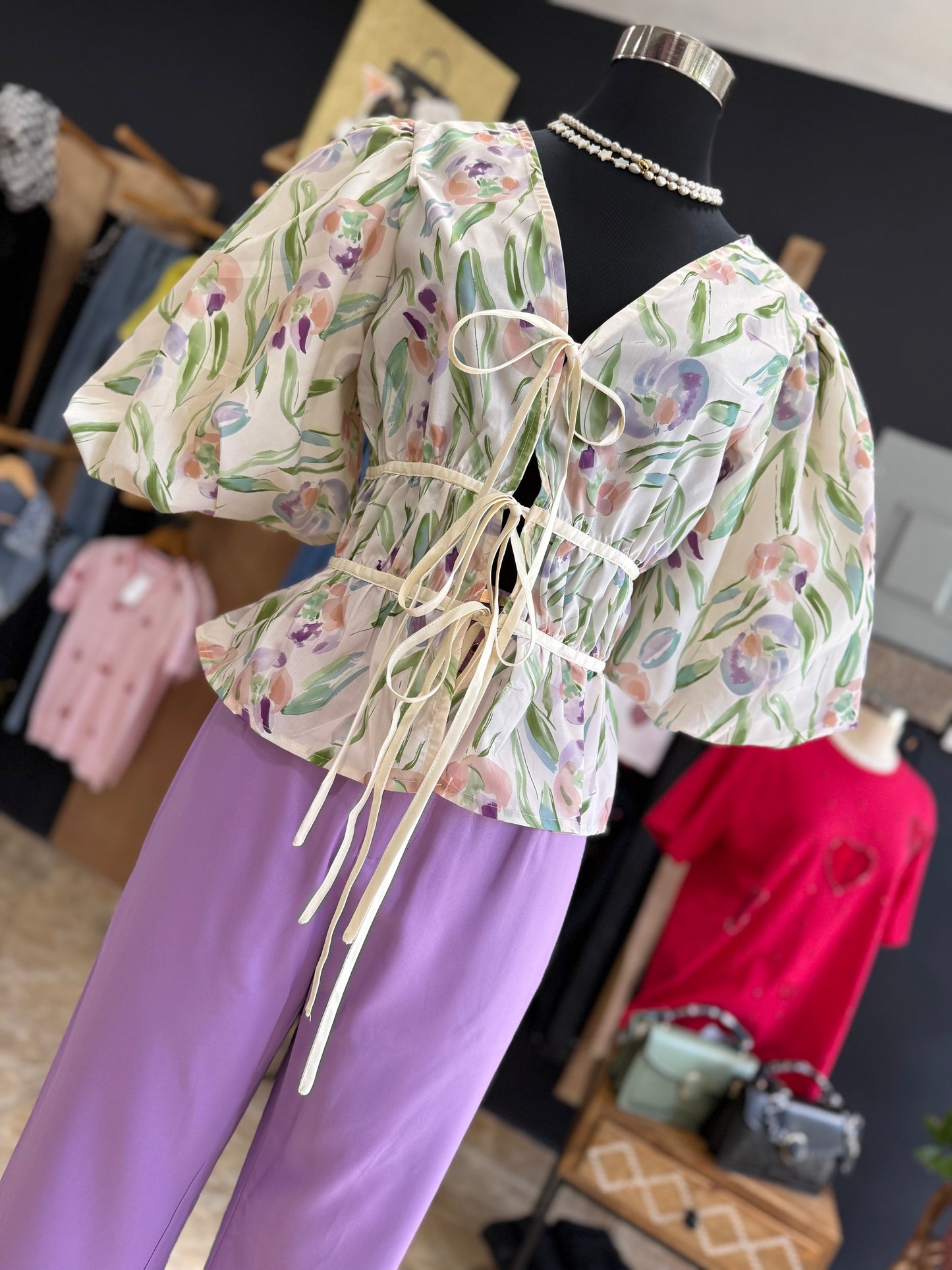 Floral Bubble Top