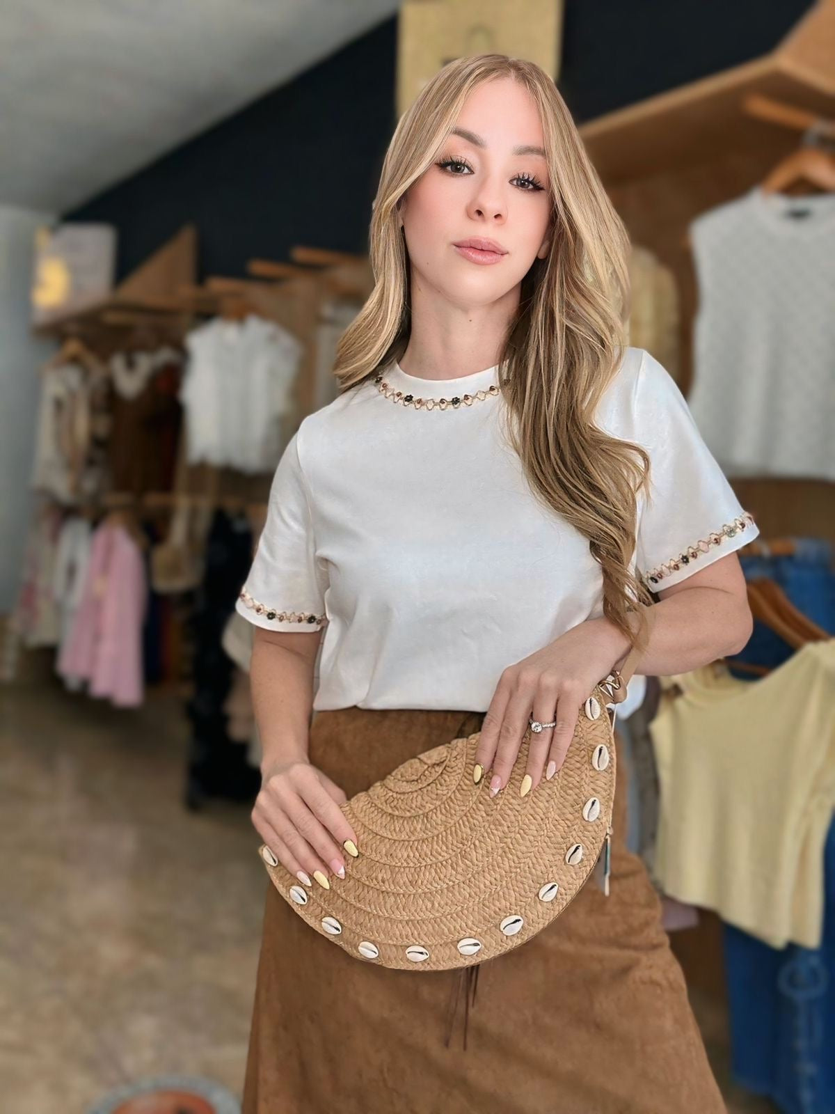 Beaded Knit Tshirt