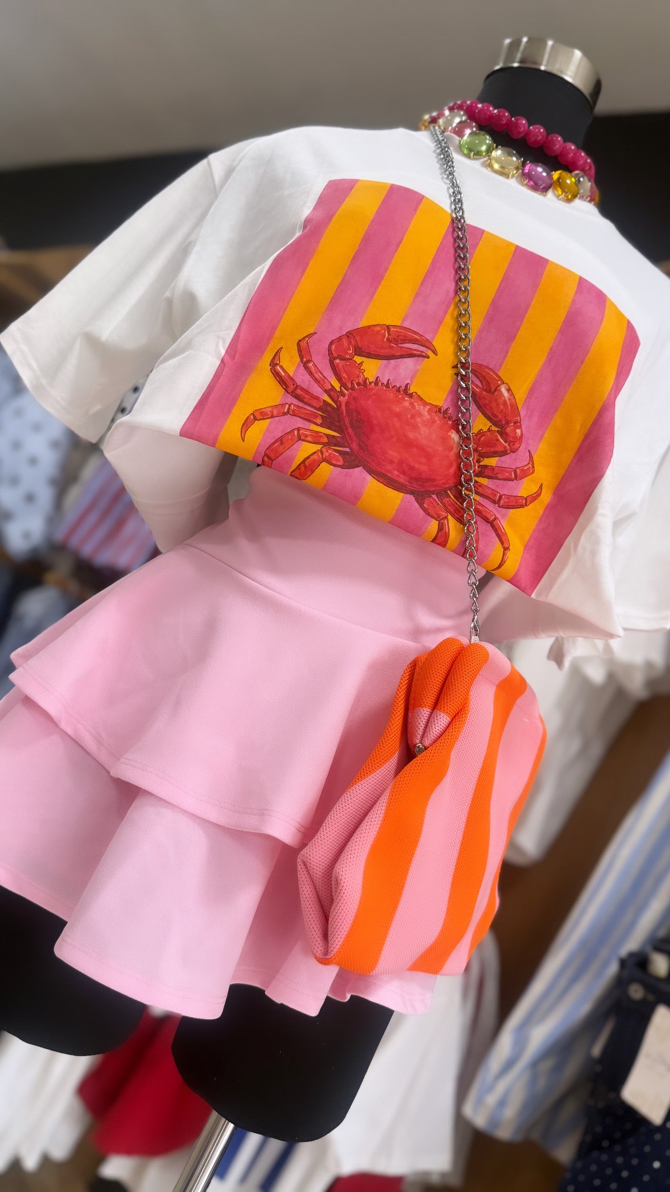 Baby Pink Ruffle Skort