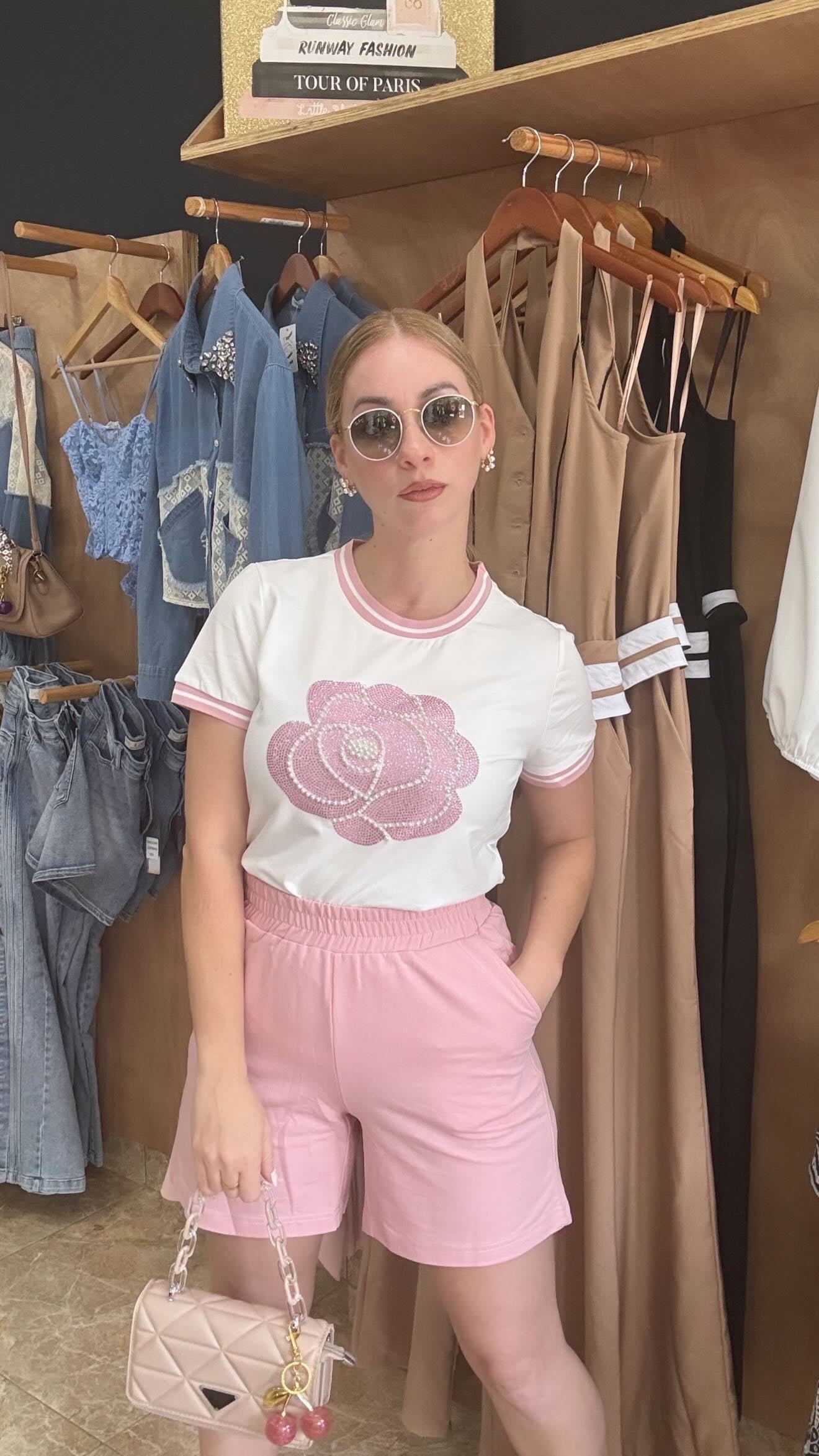 Floral short set