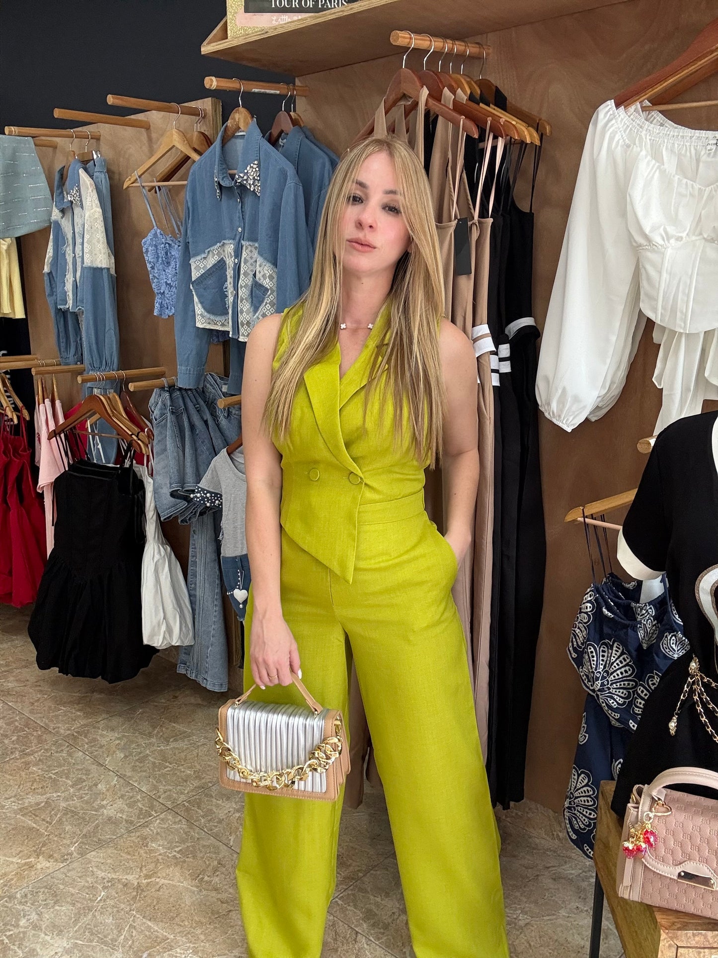 Lime Jumpsuit