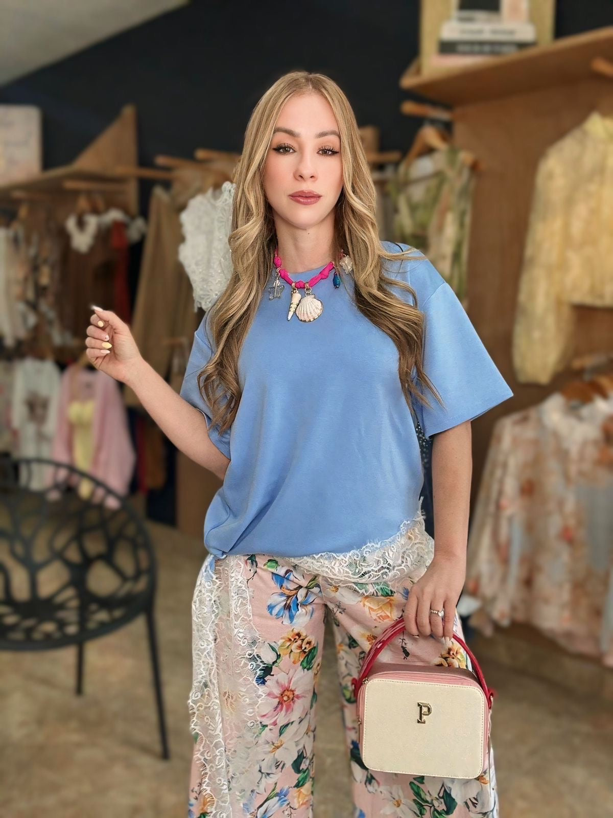 Celeste Lace Tshirt