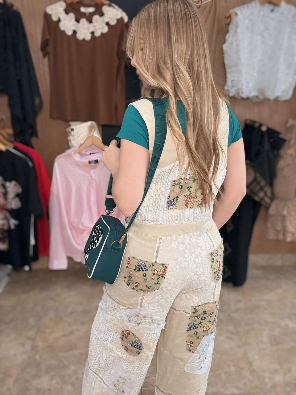 Boho Beige Jumpsuit