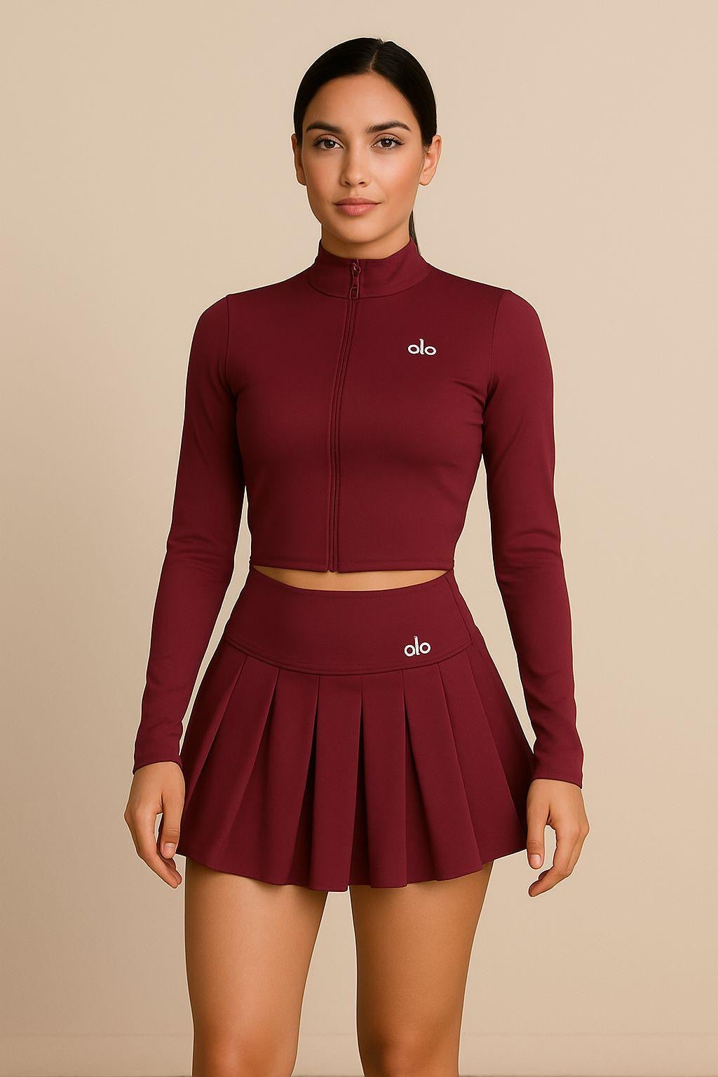 ALO WINE SKIRT SET