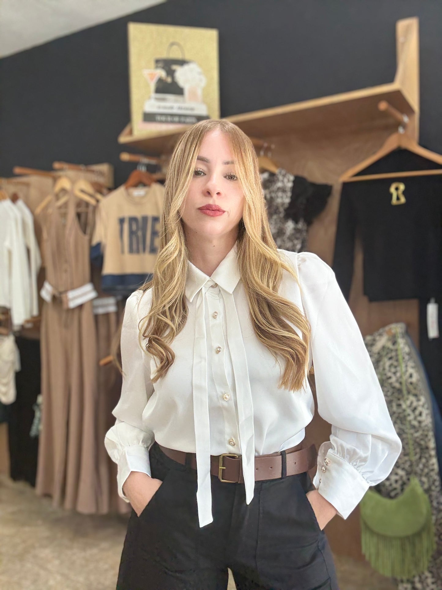 Botton Down White Top