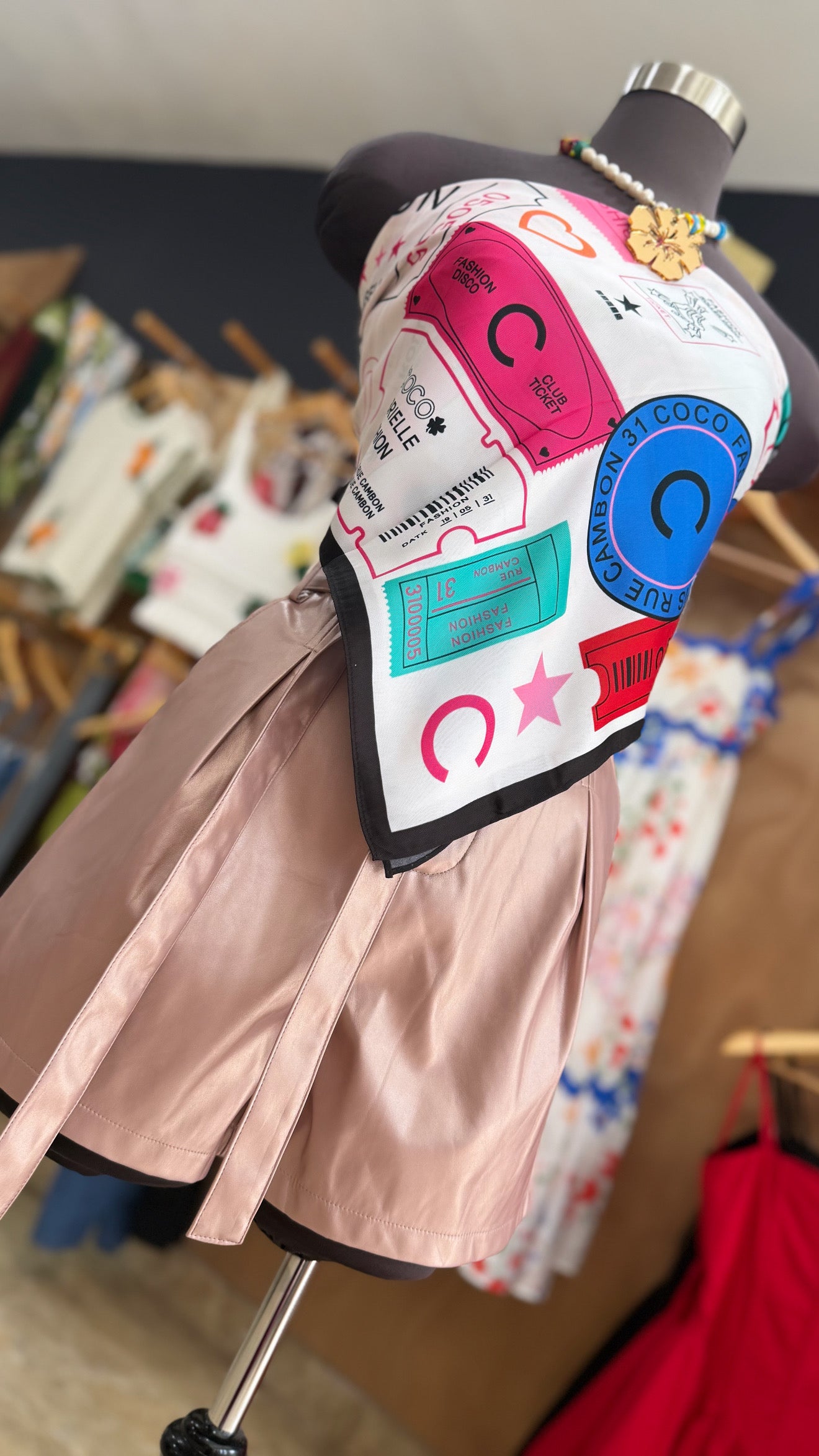 Pañuelo grande Estampado