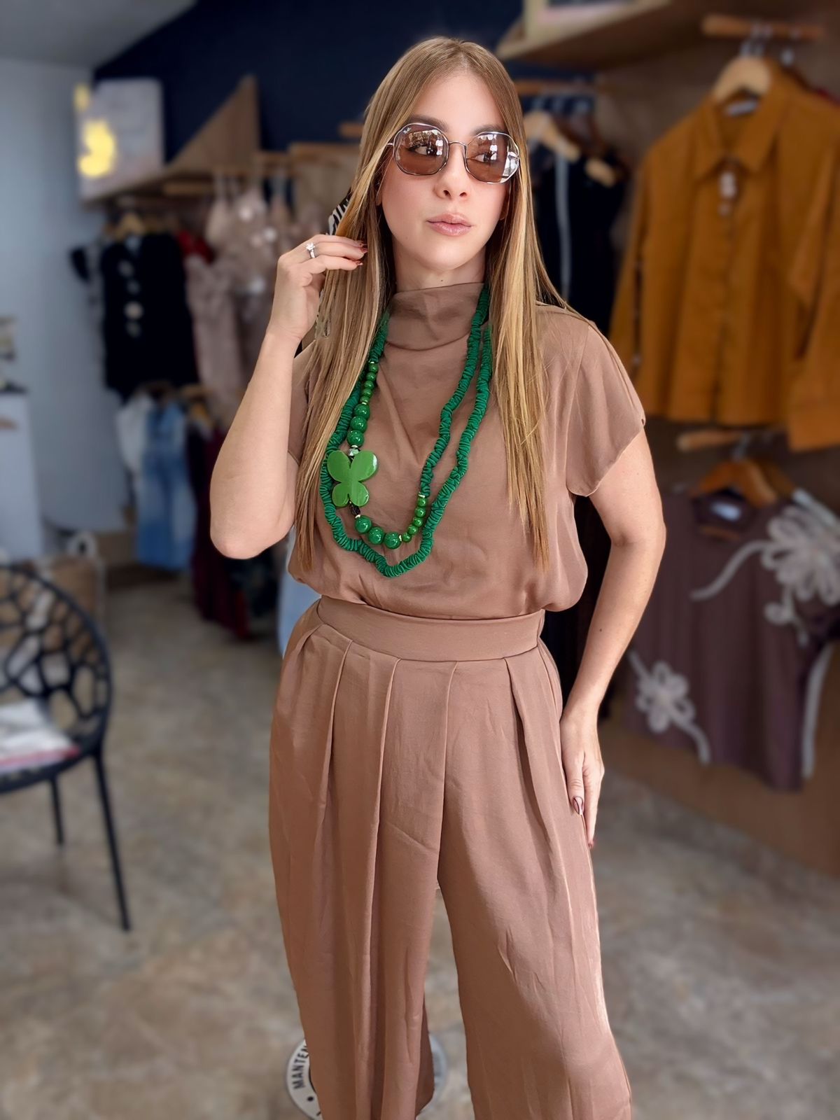 Azymetric Pant Coffe Set