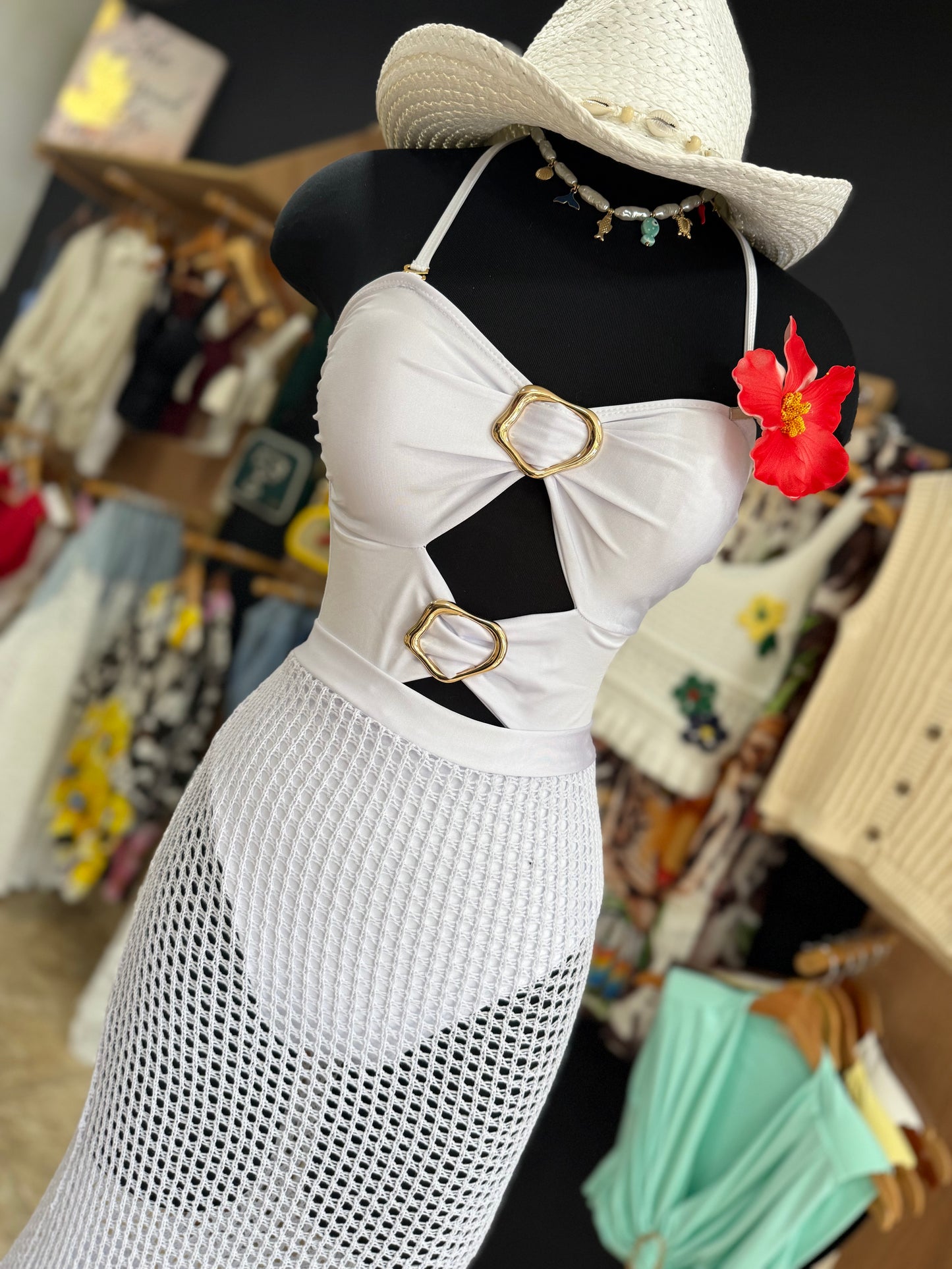 One piece cover Up swimsuit