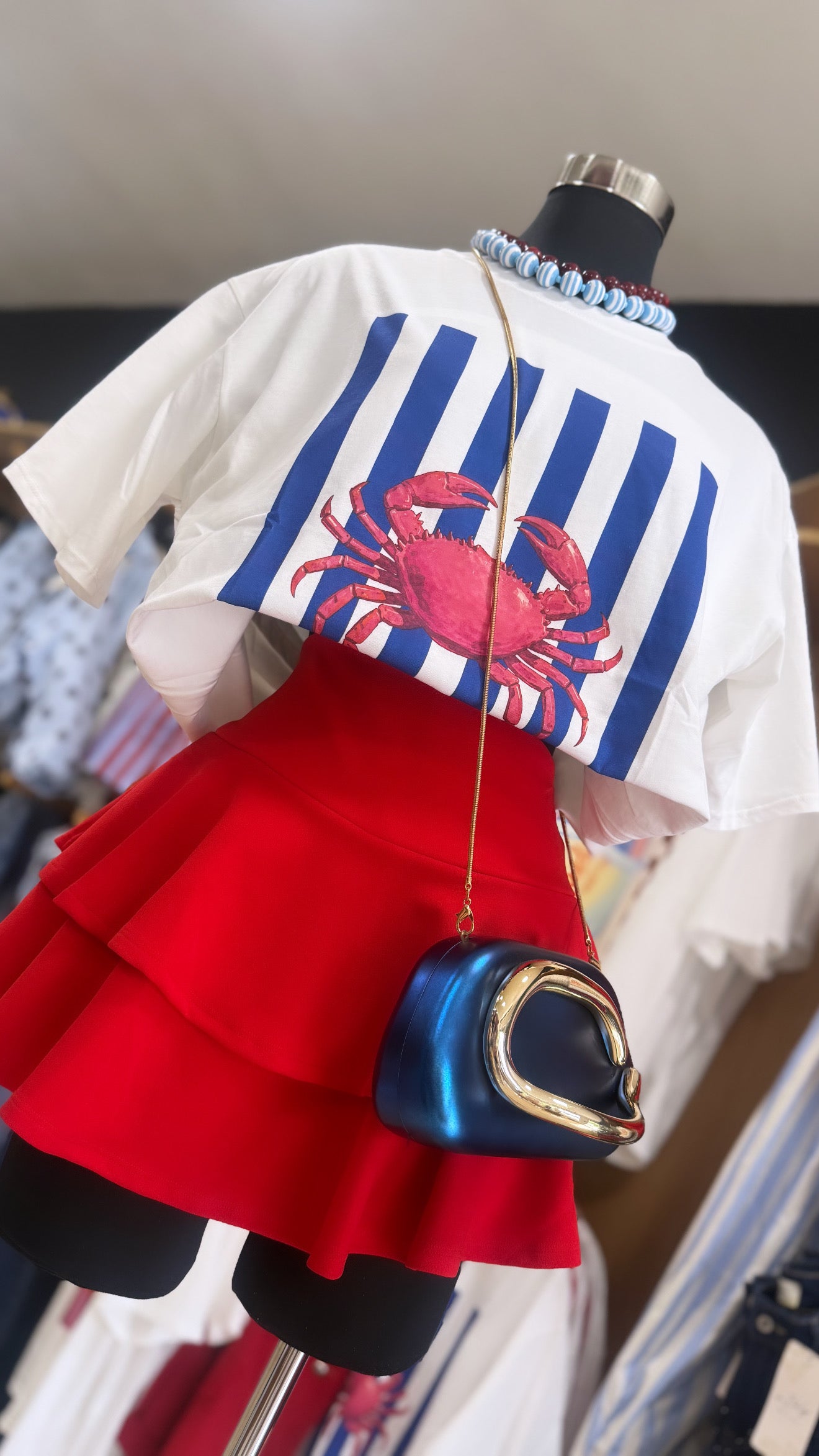 Red Ruffle Skort