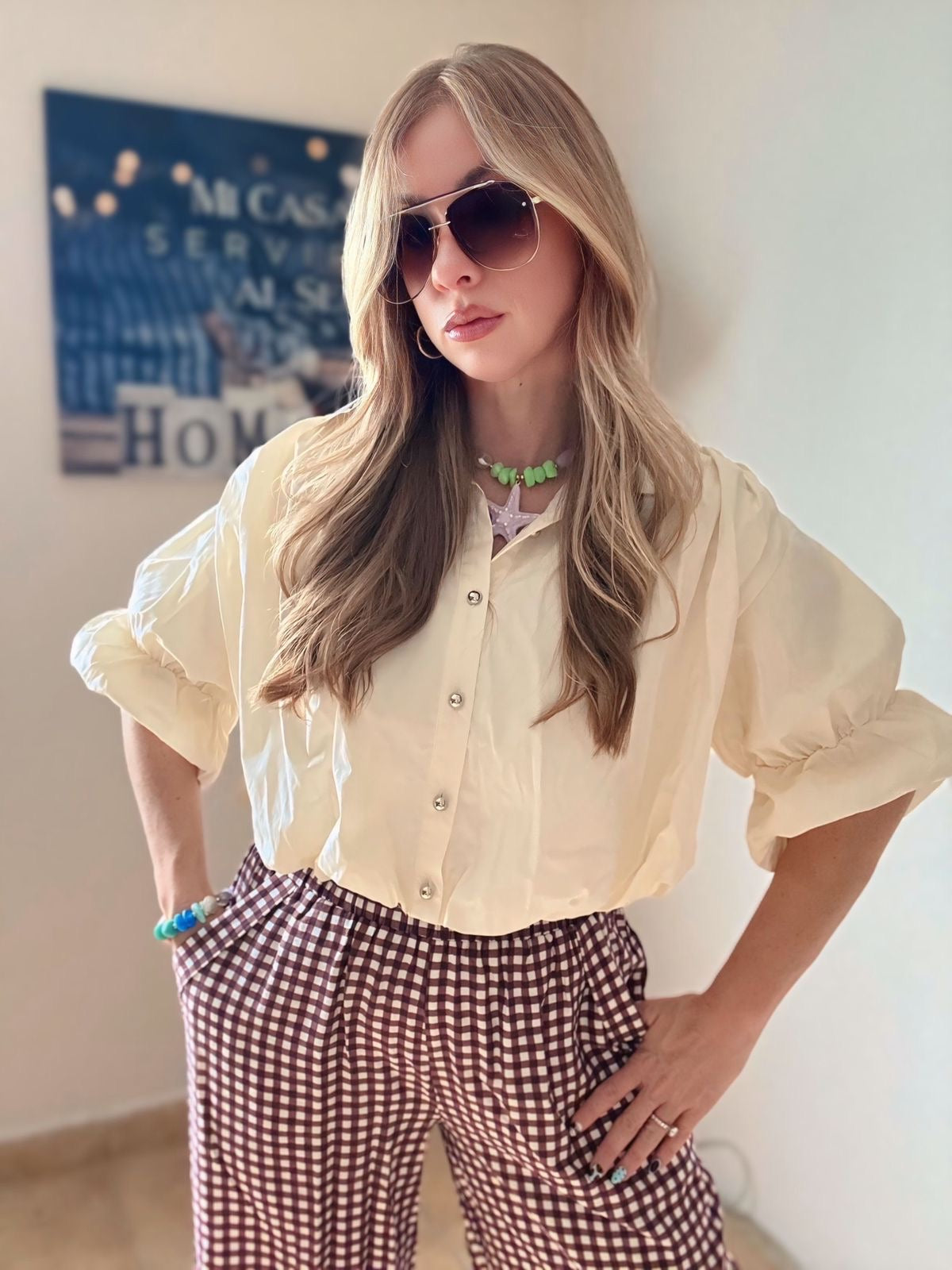 Bubble Ivory Top