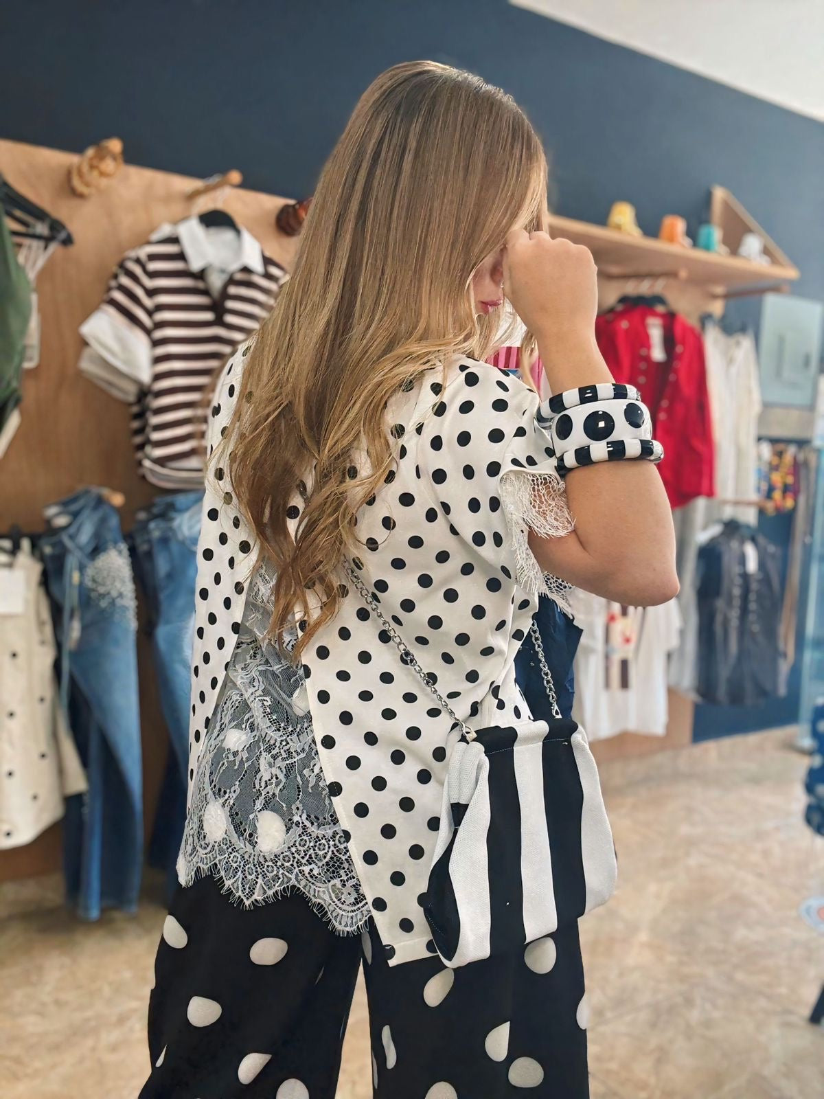 Polka Lace Top