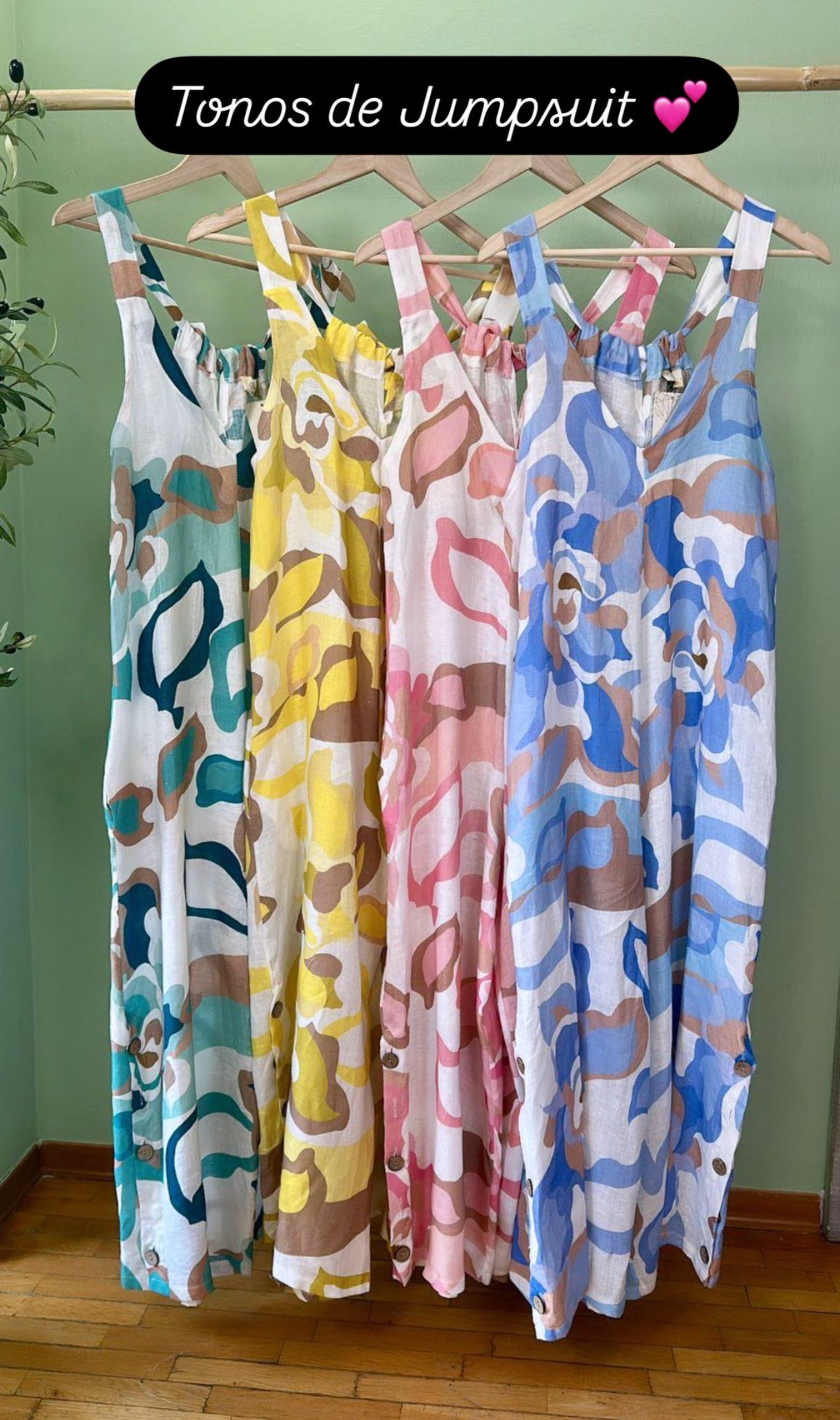 Linen Italy Jumpsuit (Pre-Orden)llega en 2 semanas 7 Julio.