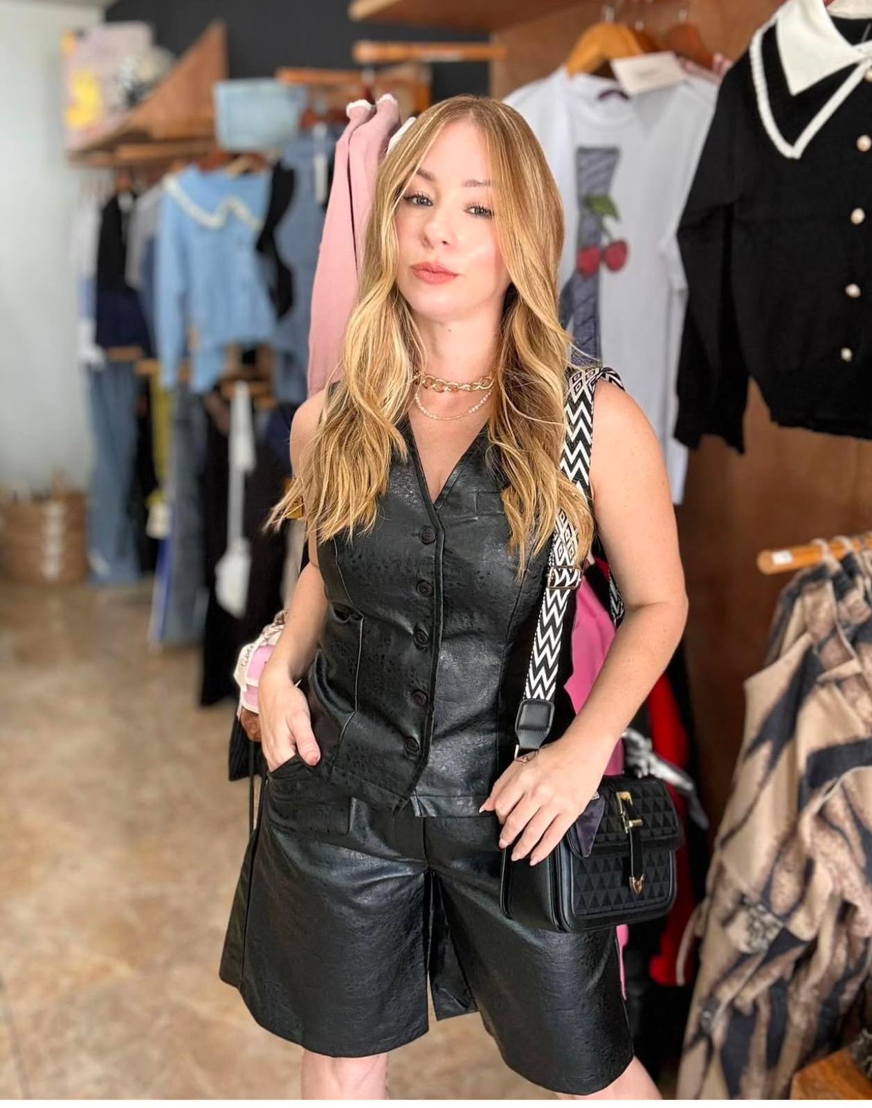 Leather Vest Set