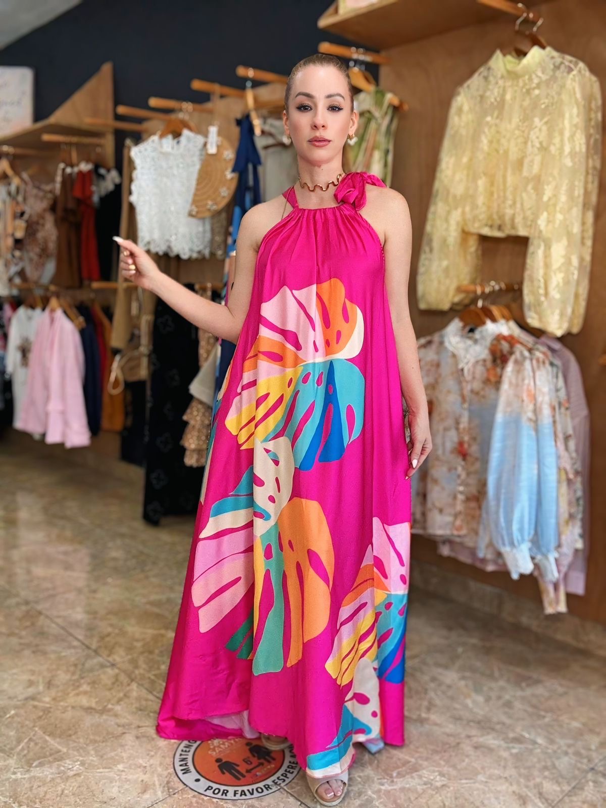 Italy floral Maxi