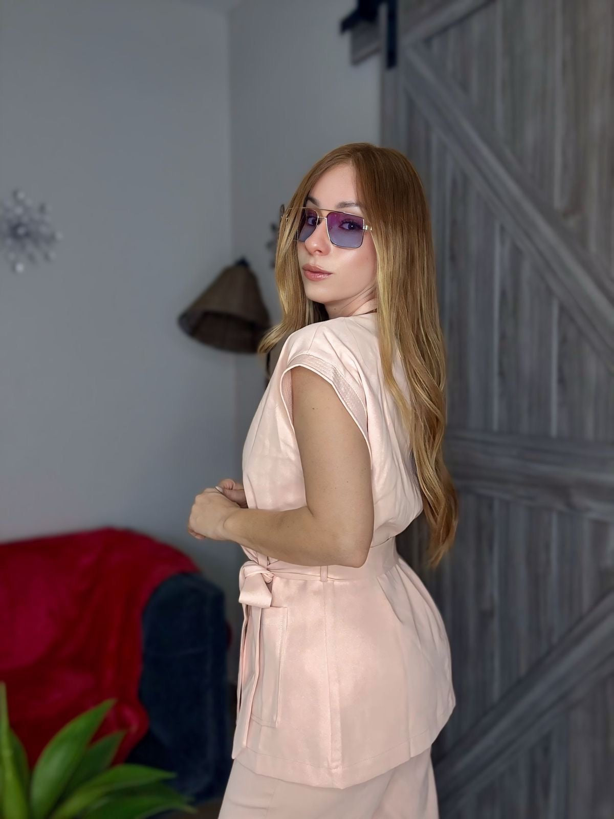 Business baby pink set