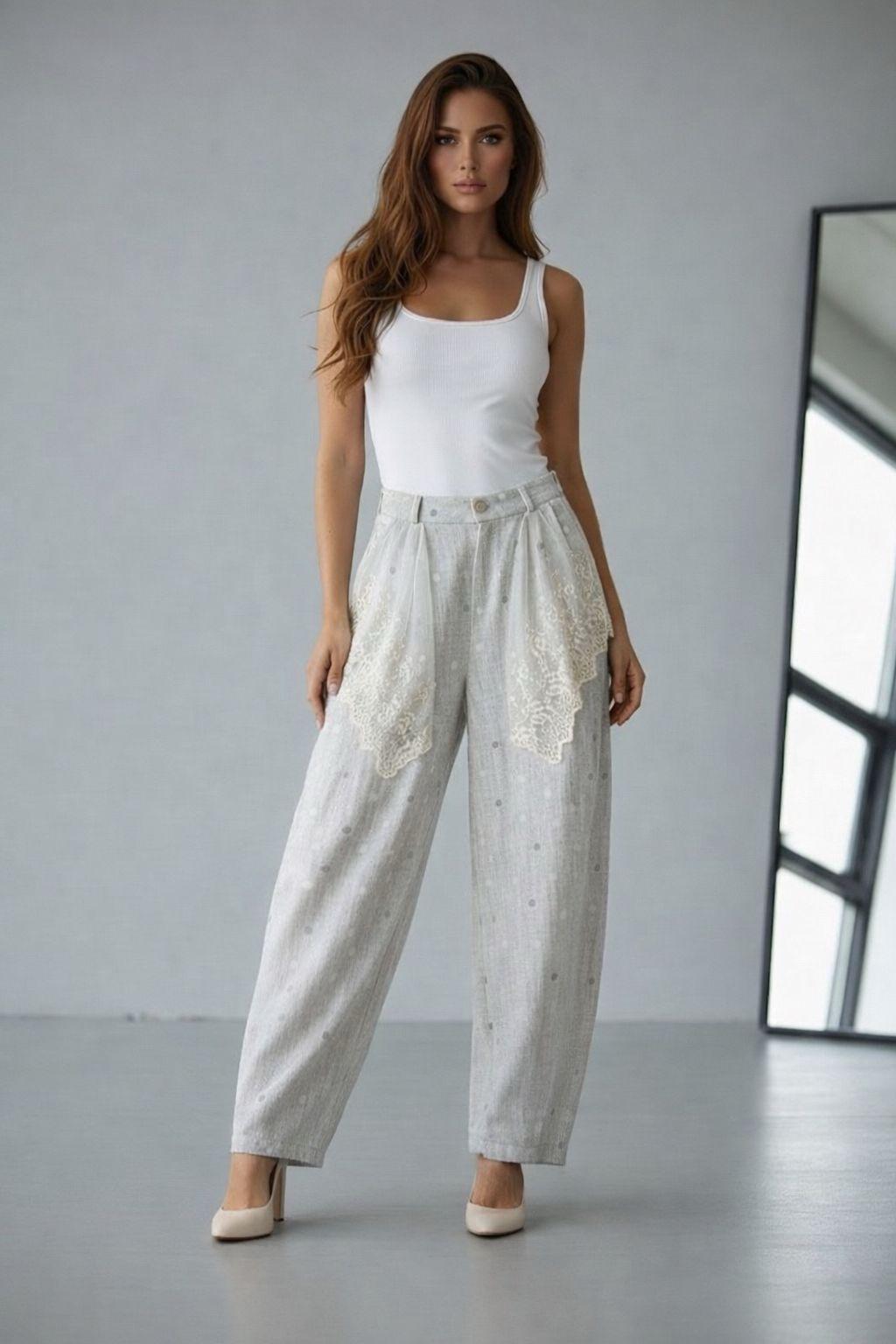 Polka Lace pant