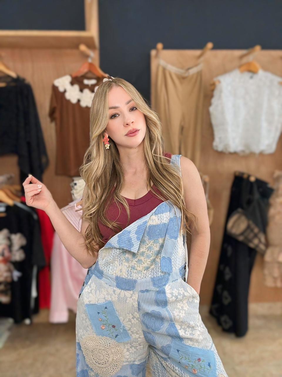 Boho denim Jumpsuit