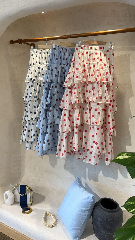 Polka Ruffle Skirt