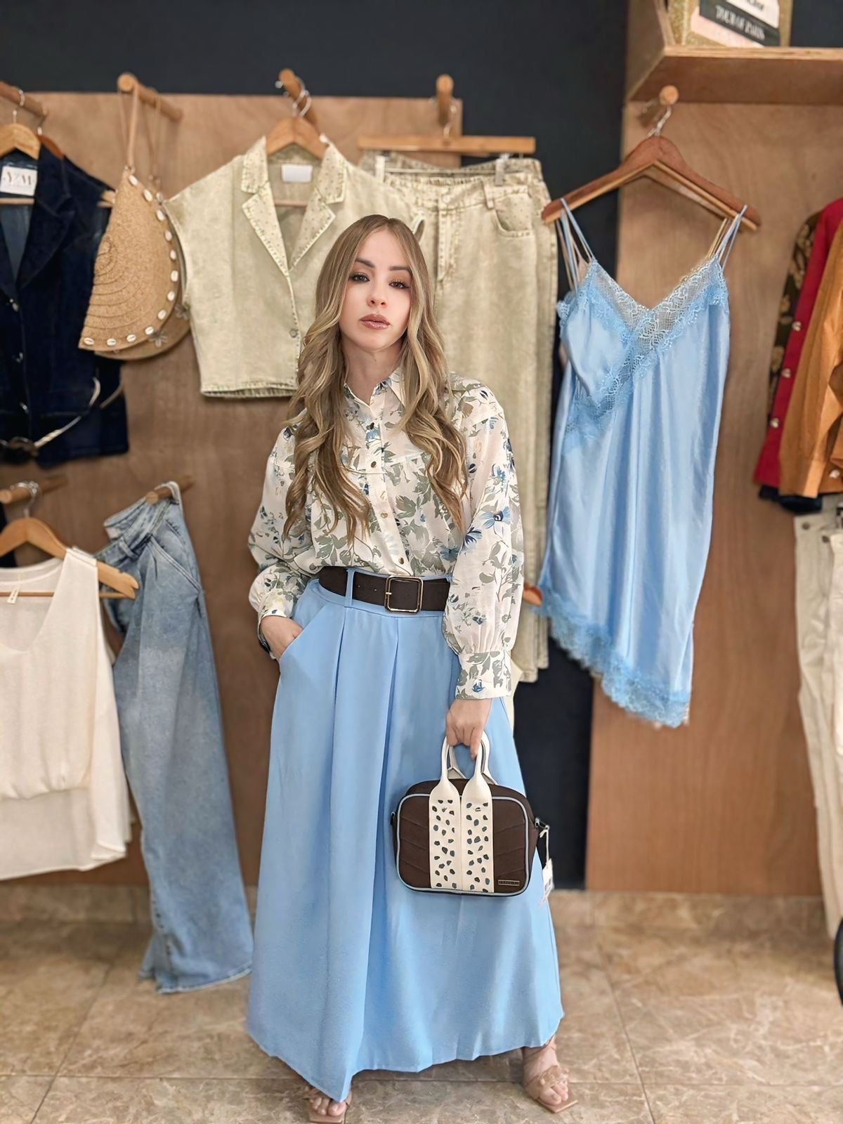 Celeste Skirt with Belt