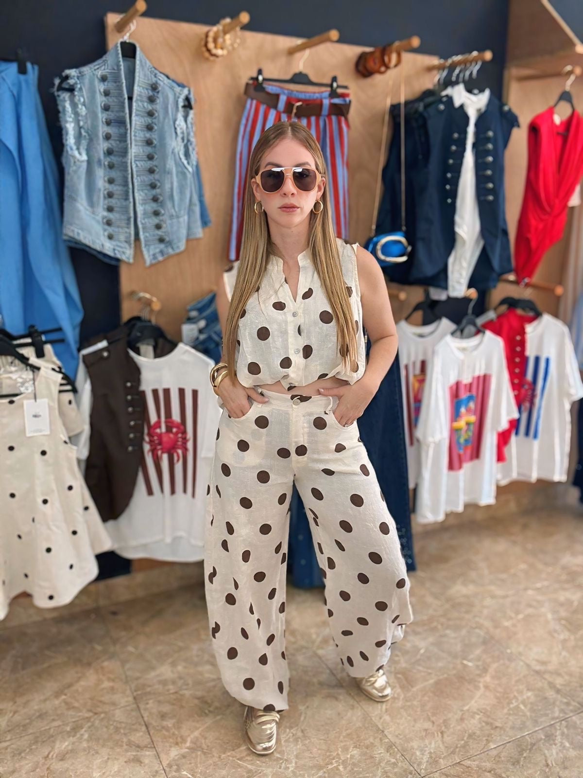 Polka Italy Linen set