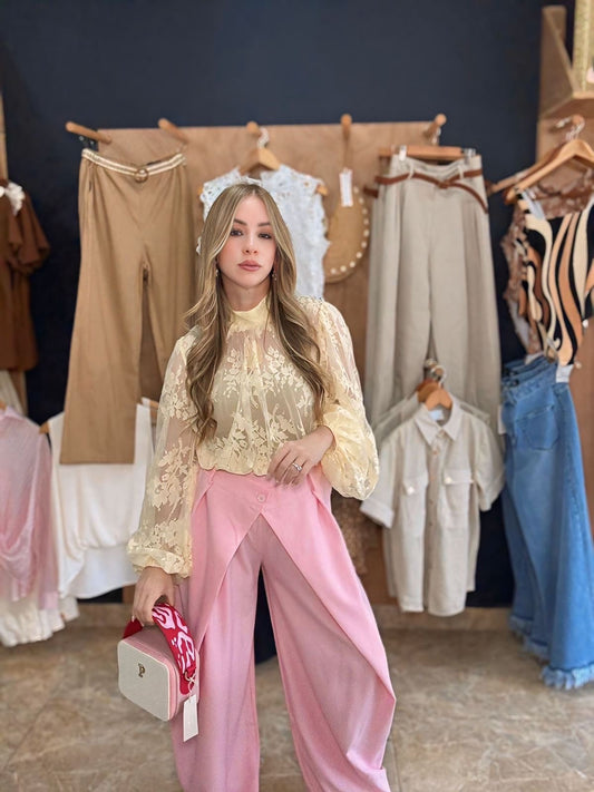 Baby pink dressy Pant