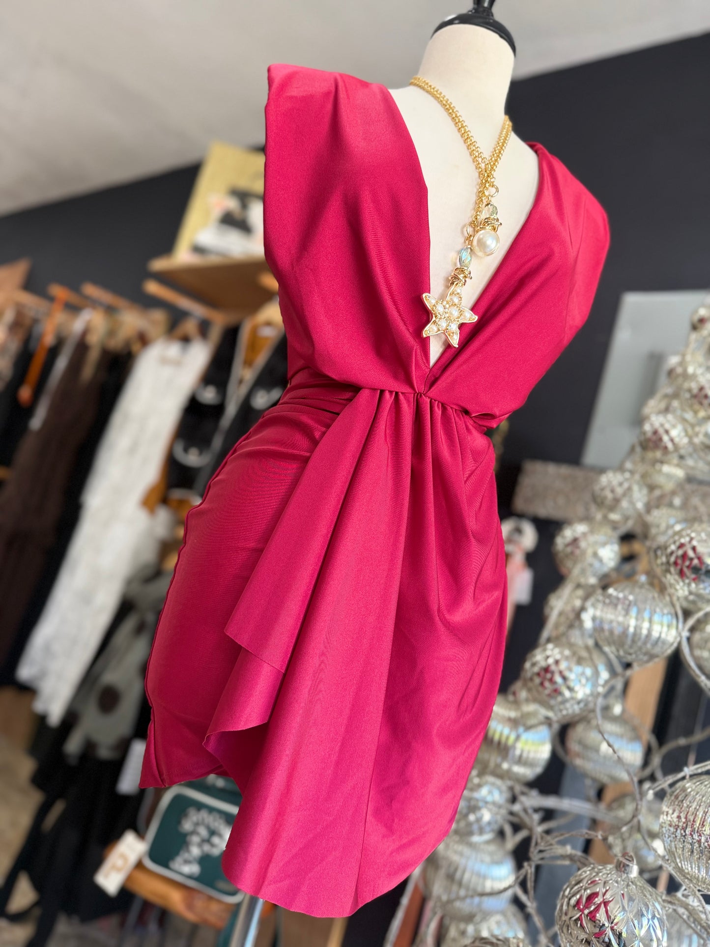 Short Dress Red & Wine