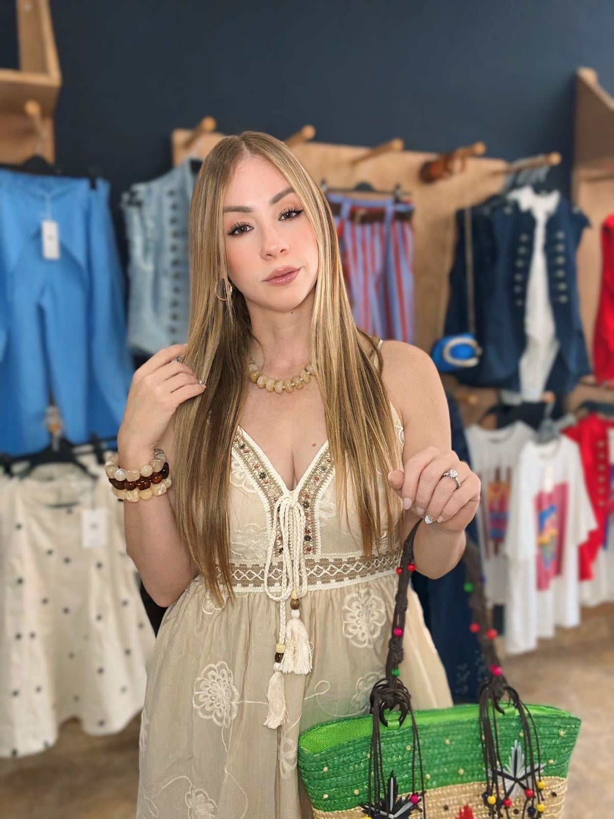 Summer  Embroidery maxi