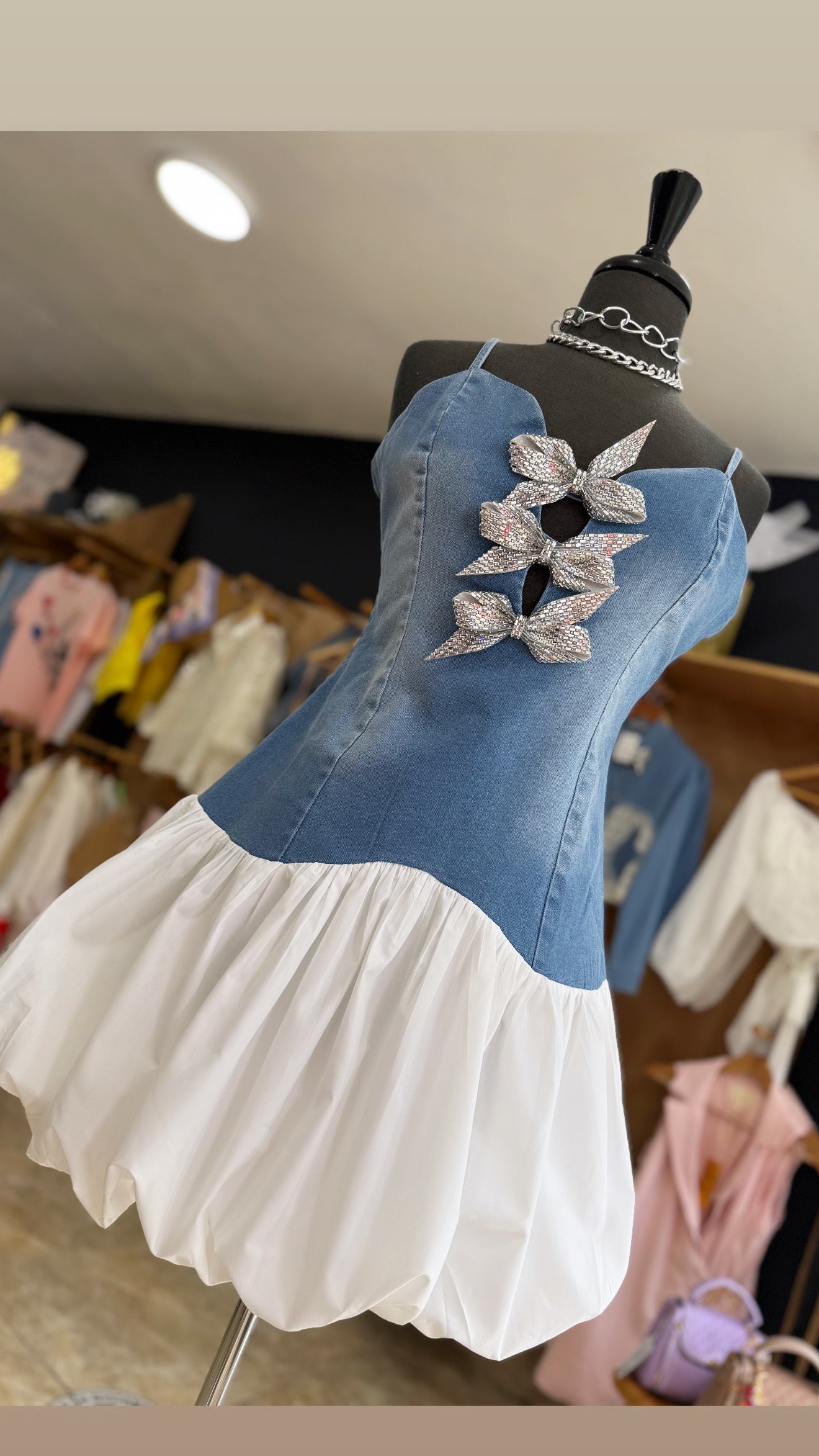 Denim Bubble Dress