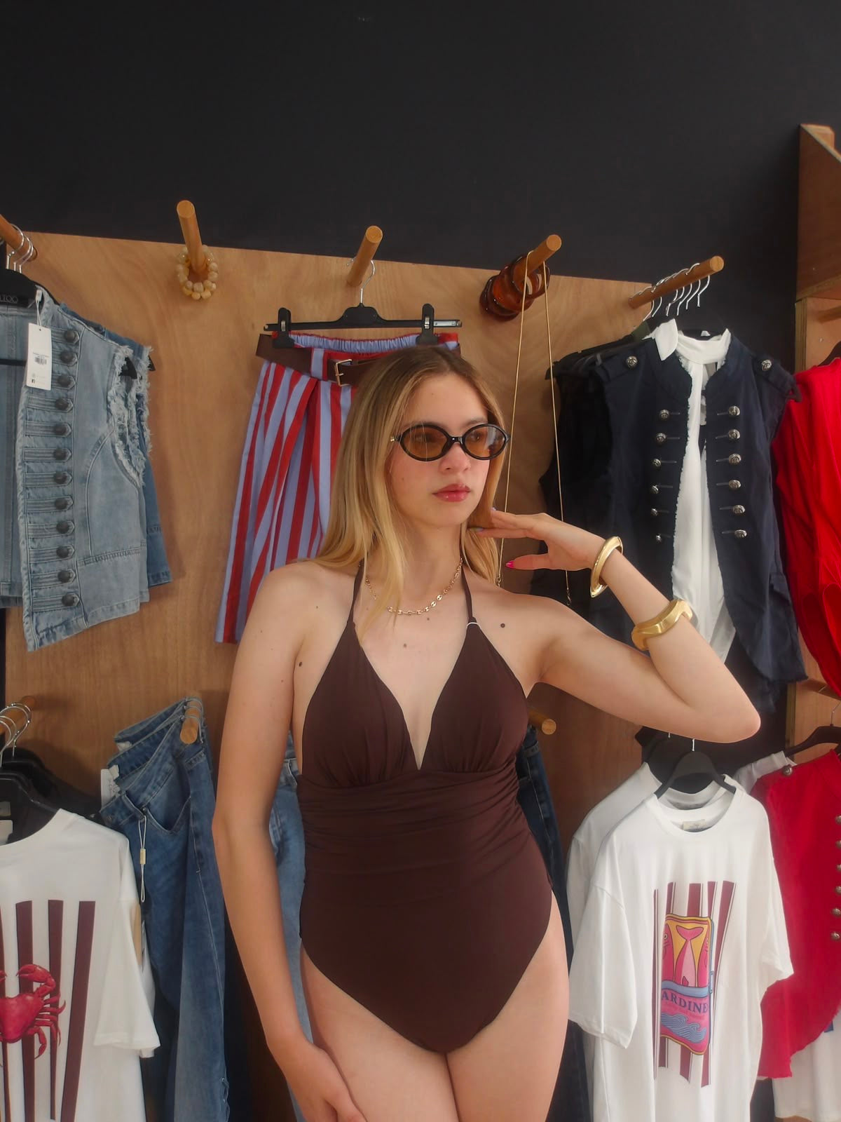 Chocolate One piece bikini