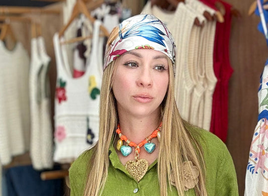Italy print bandana