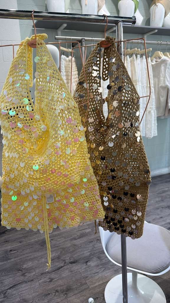 Sequin cover Up