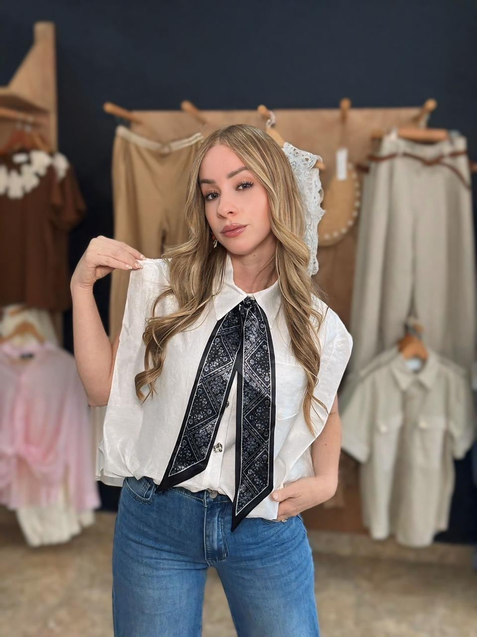 Bubble Bow Top