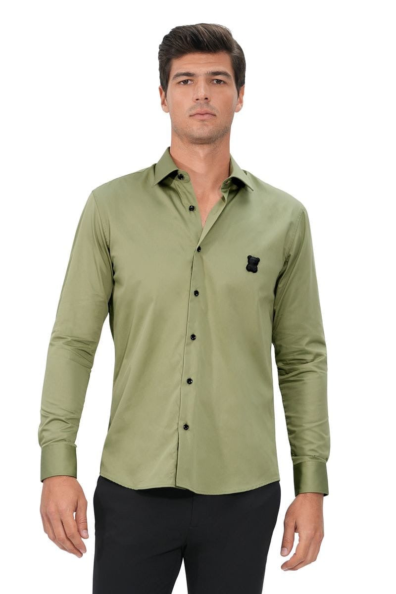 Olive long sleeve shirt