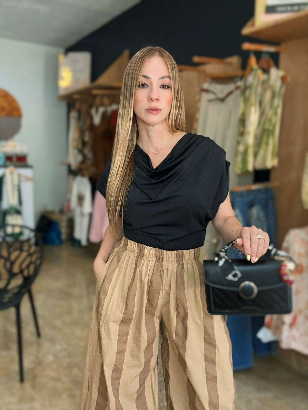 Black licra top