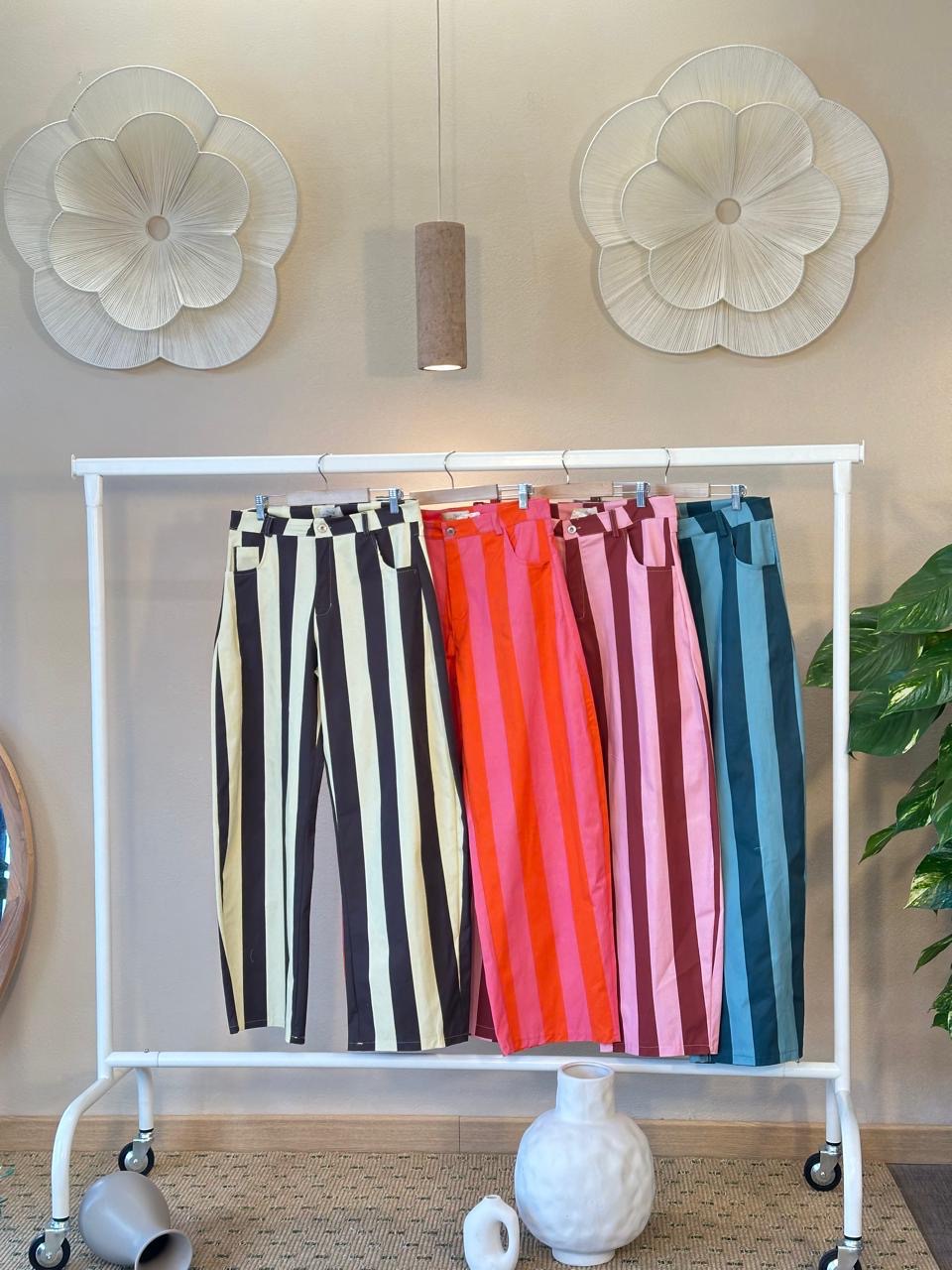 Barrel Stripe Pant One Size