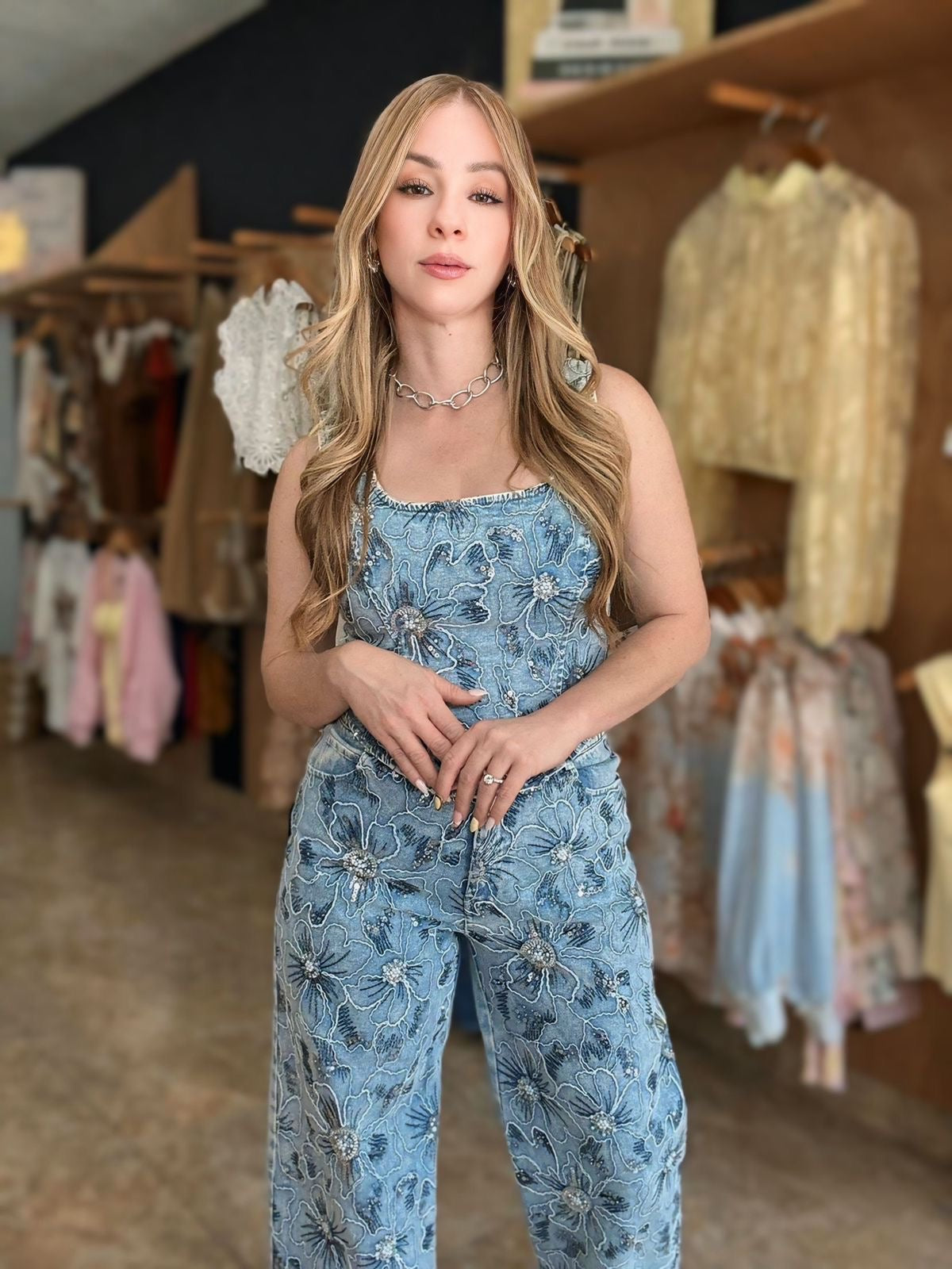 Denim Sequin Set
