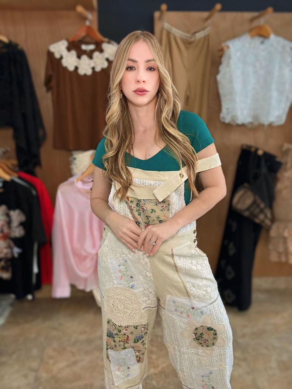 Boho Beige Jumpsuit