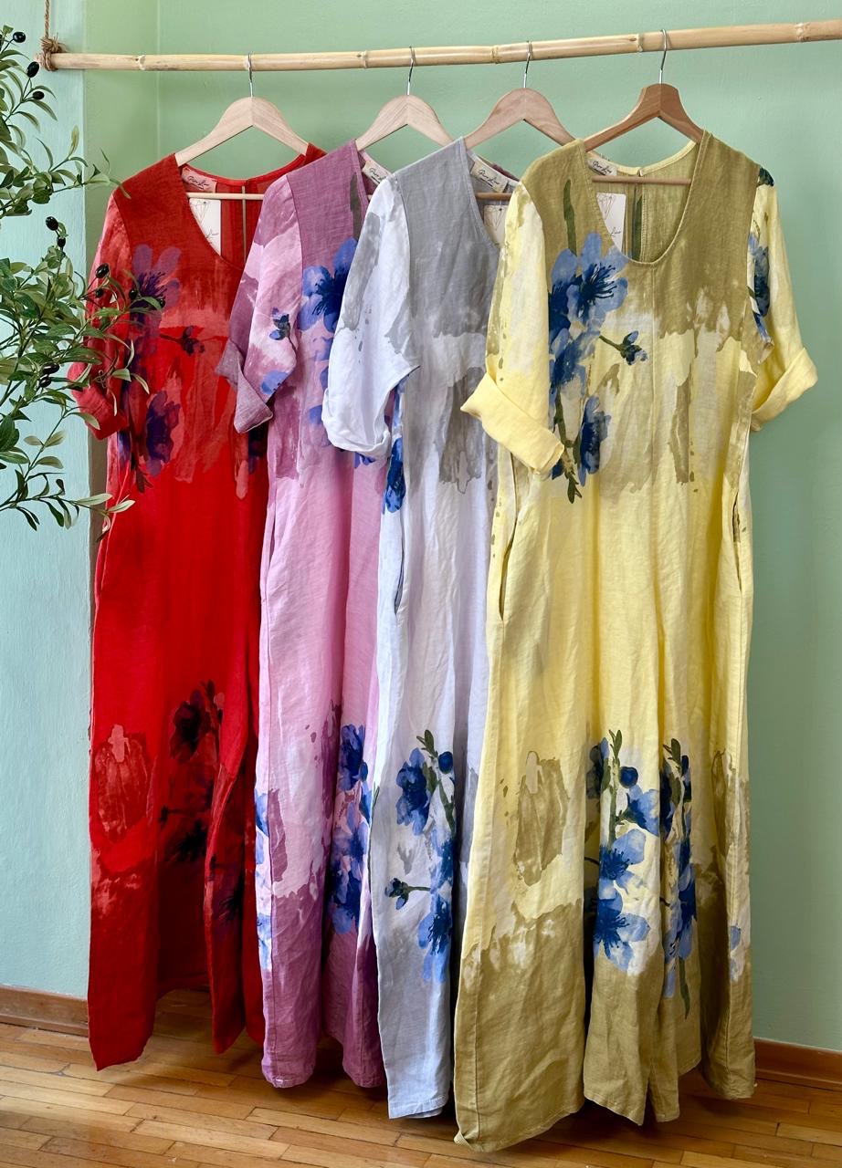 Linen Print Jumpsuit